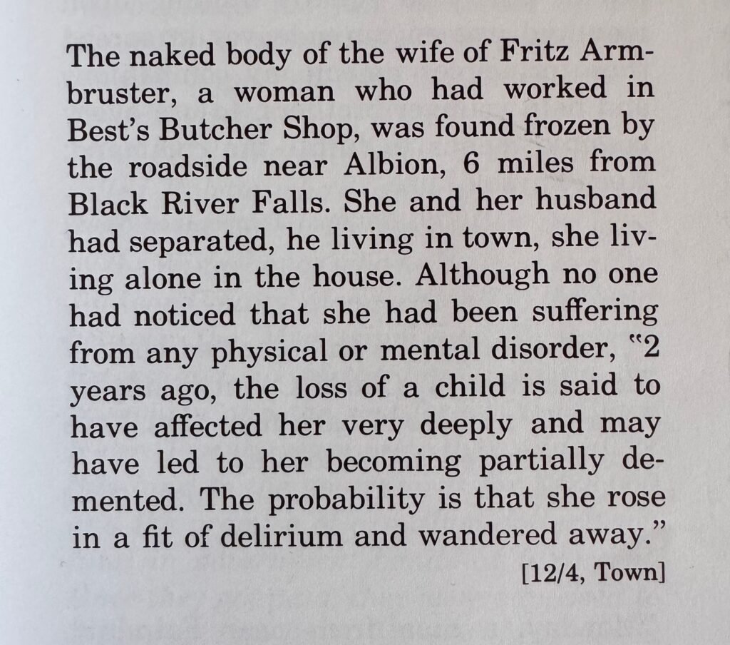 Fritz Armbrusters Frau, 1886