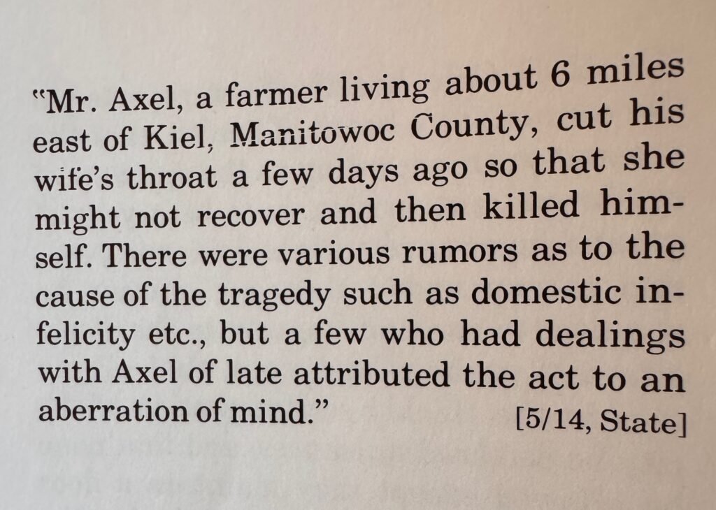 ein Akt "geistiger Verwirrung"